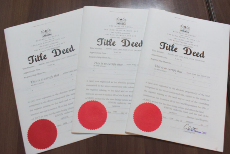 How to Apply for a Land Title Deed in Kenya in 2026 (Complete Guide)